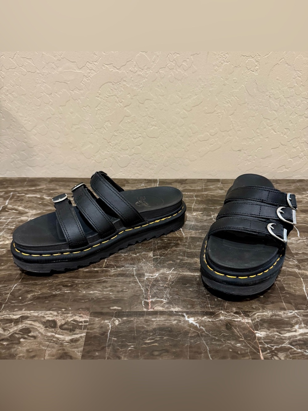 Dr. Martens Blaire Slide Leather Sandals - Picture 9 of 9